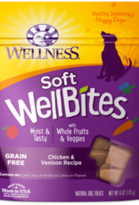 WELLPET LLC Wellness Wellbites Soft Dog Treats Chicken & VENISON 6 oz