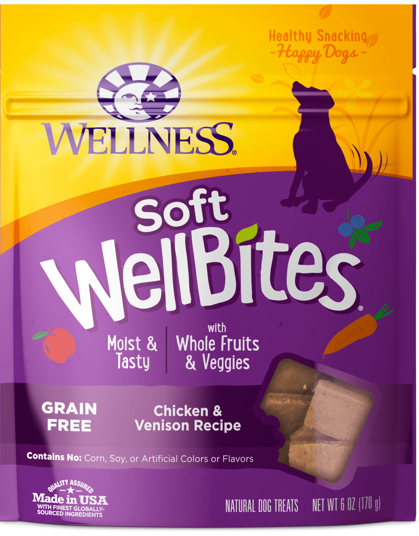 WELLPET LLC Wellness Wellbites Soft Dog Treats Chicken & VENISON 6 oz