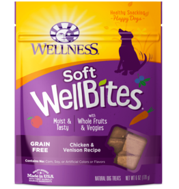 WELLPET LLC Wellness Wellbites Soft Dog Treats Chicken & VENISON 6 oz