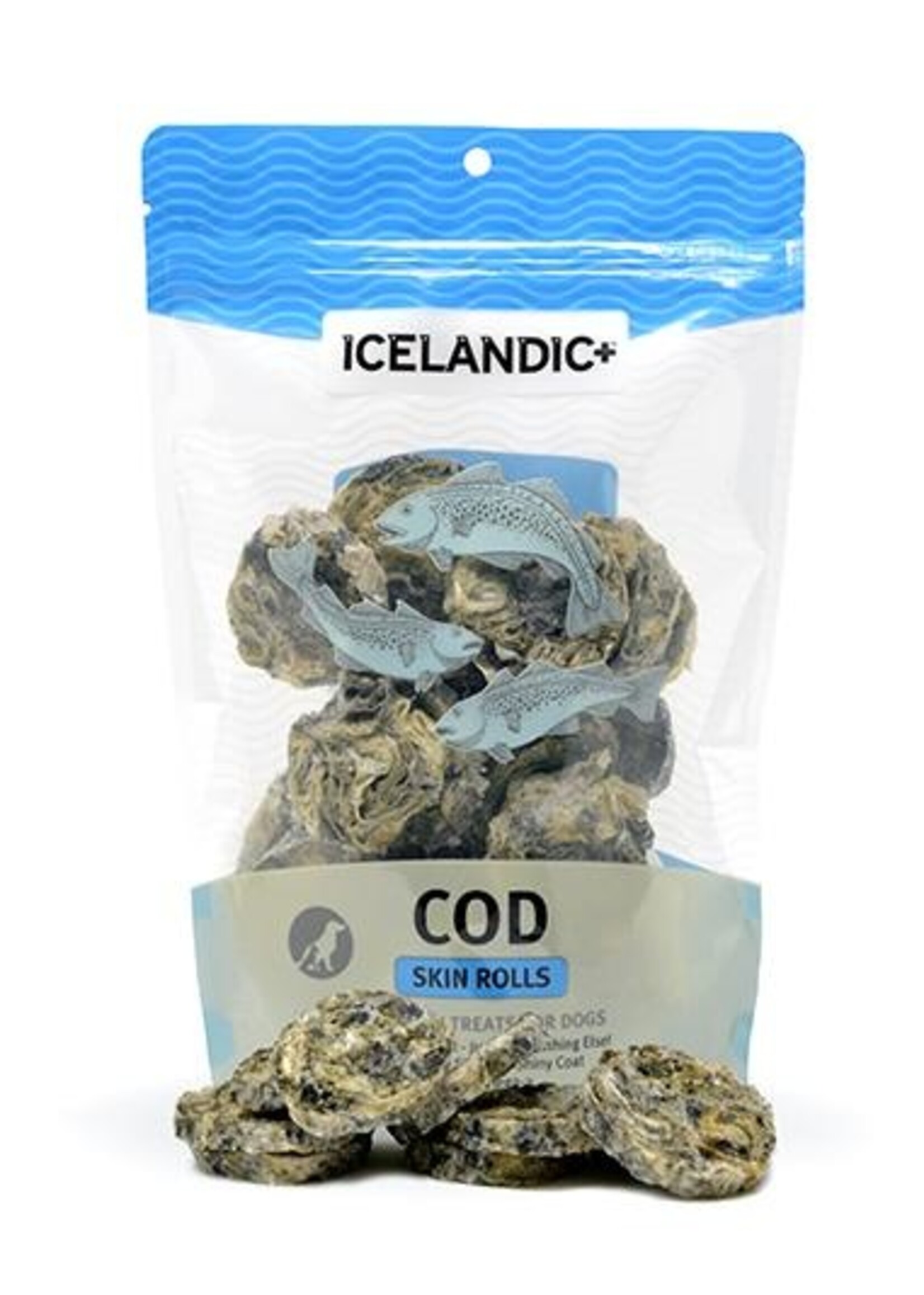 Icelandic+ Icelandic+ Cod Skin Rolls Dog Treats 3 oz