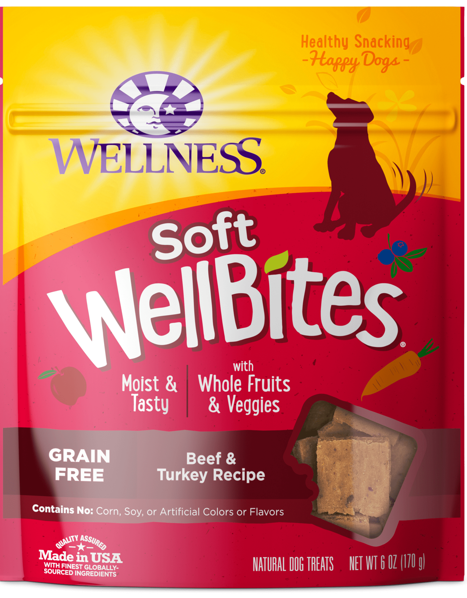 WELLPET LLC WELLNESS SOFT WELLBITES BEEF & TURKEY 6OZ