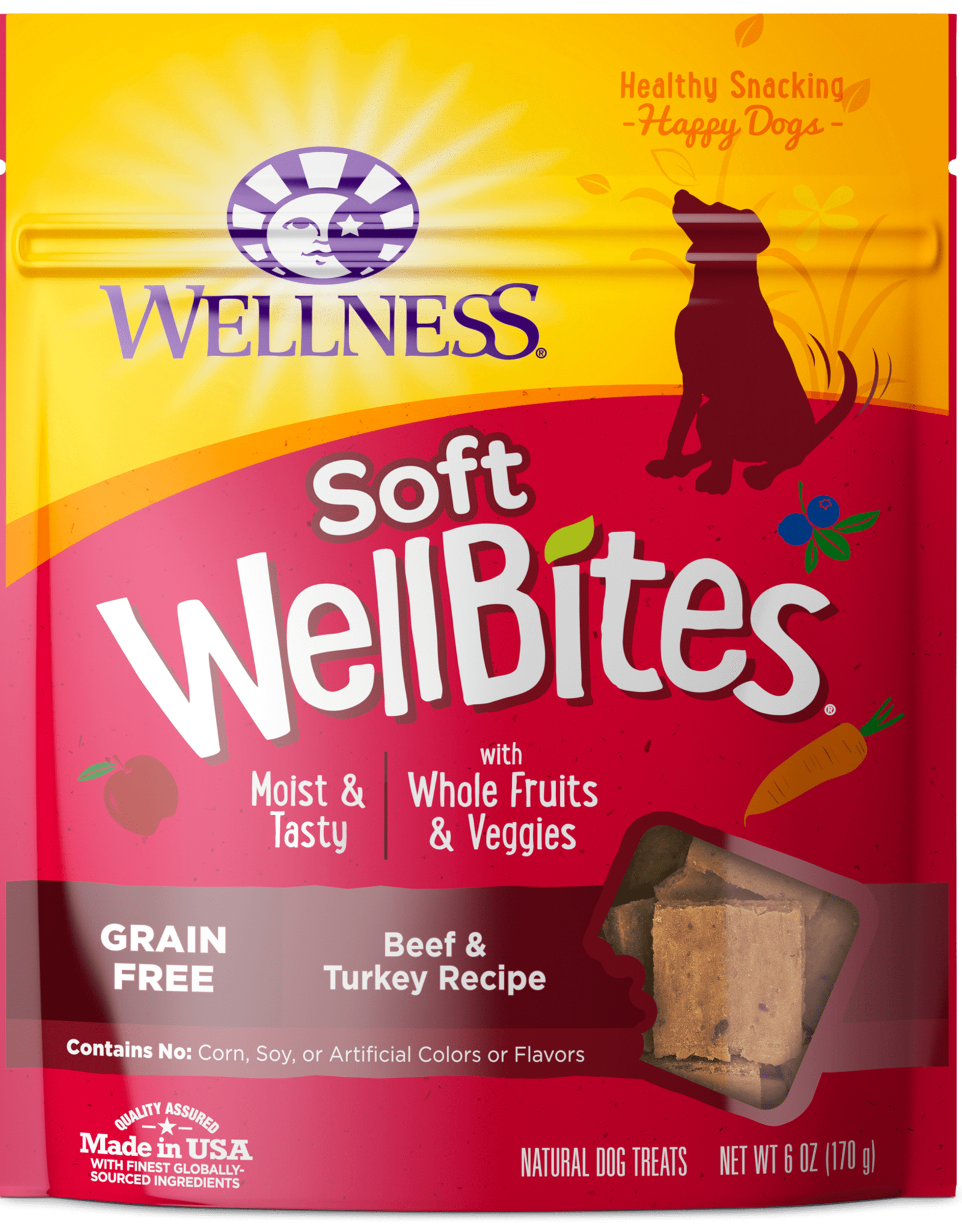 WELLPET LLC Wellness Wellbites Soft Dog Treats BEEF & TURKEY 6 oz