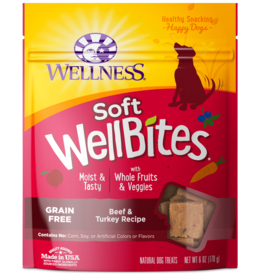 WELLPET LLC Wellness Wellbites Soft Dog Treats BEEF & TURKEY 6 oz