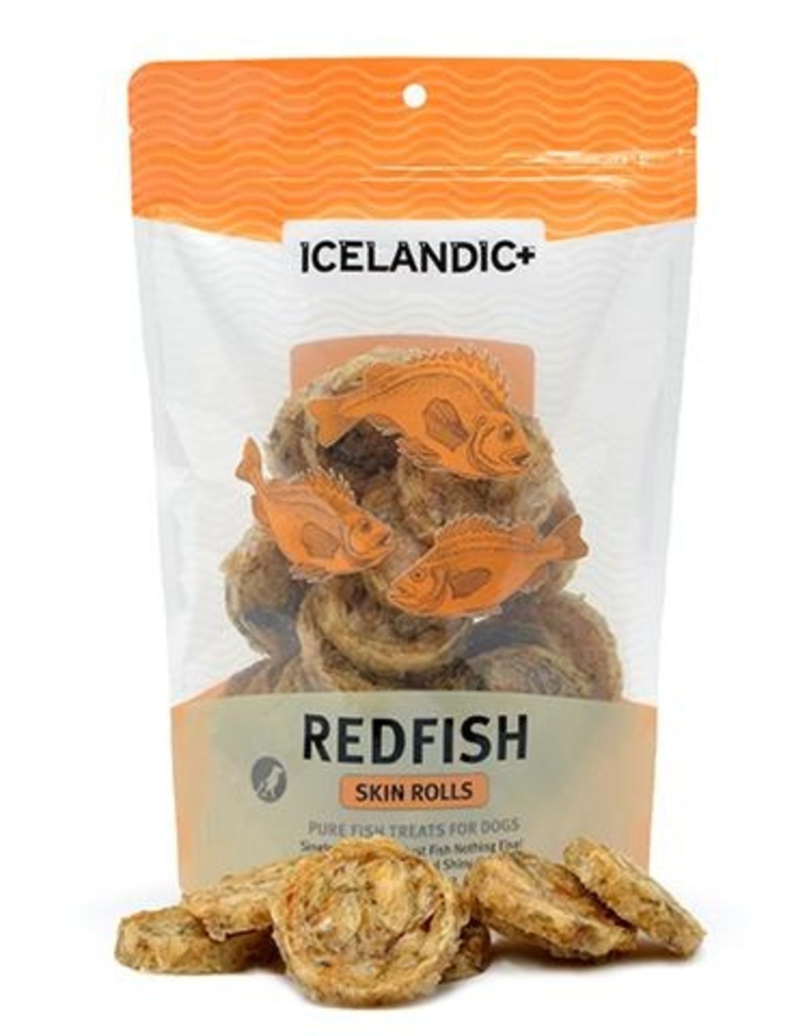 Icelandic+ Icelandic+ Redfish Skin Rolls Dog Treat 3-oz Bag