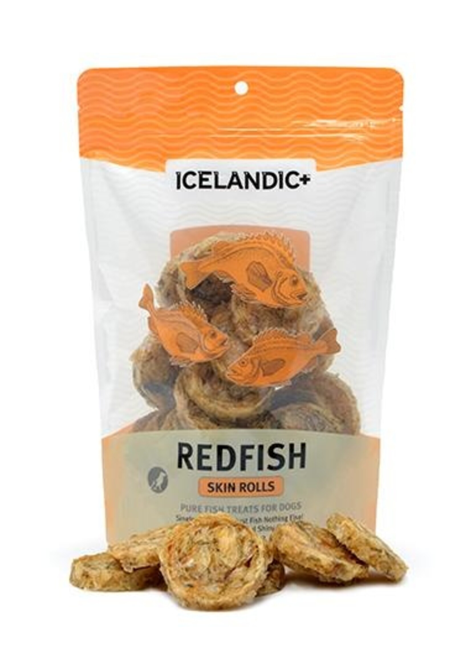 Icelandic+ Icelandic+ Redfish Skin Rolls Dog Treat 3-oz Bag