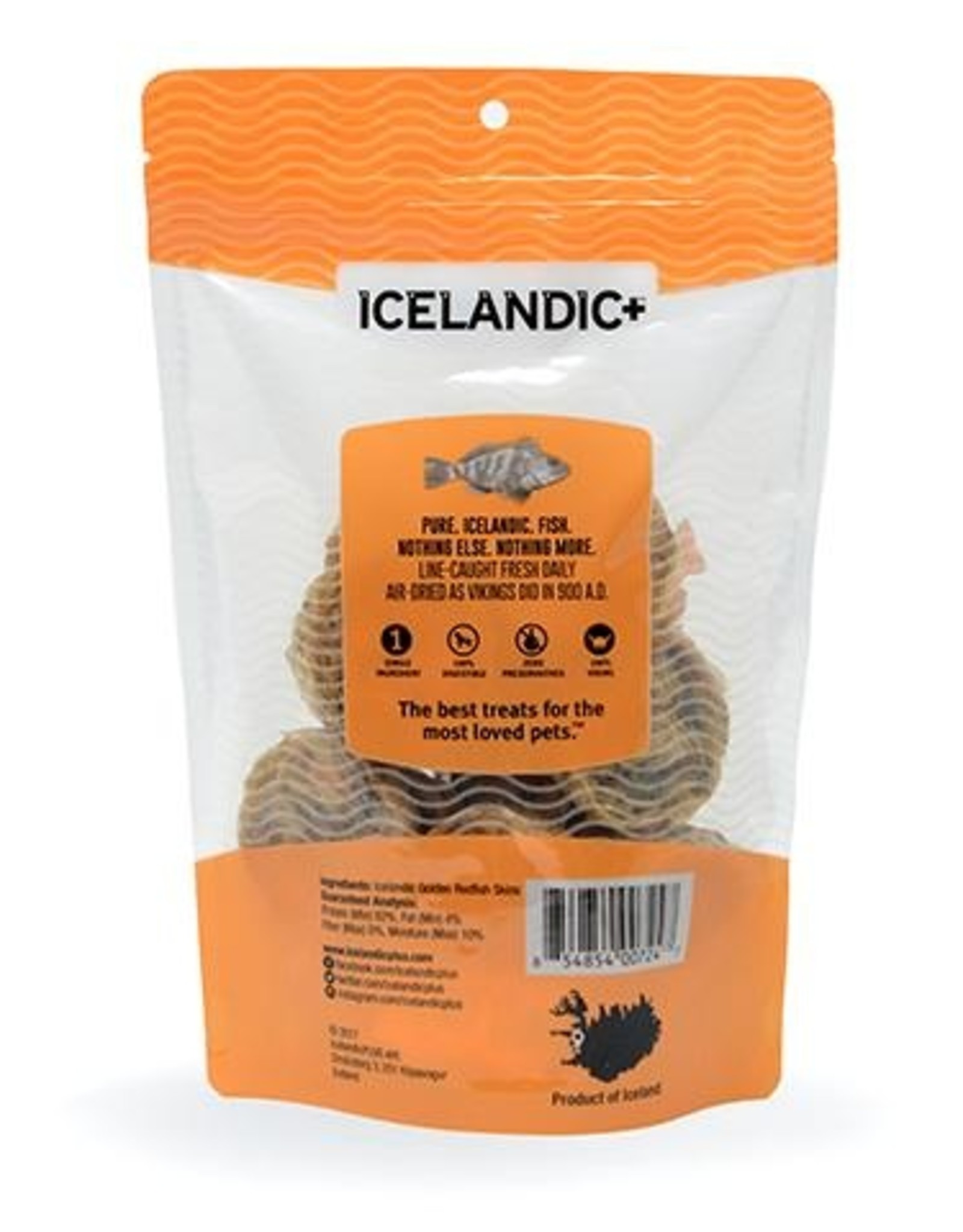 Icelandic+ Icelandic+ Redfish Skin Rolls Dog Treat 3-oz Bag