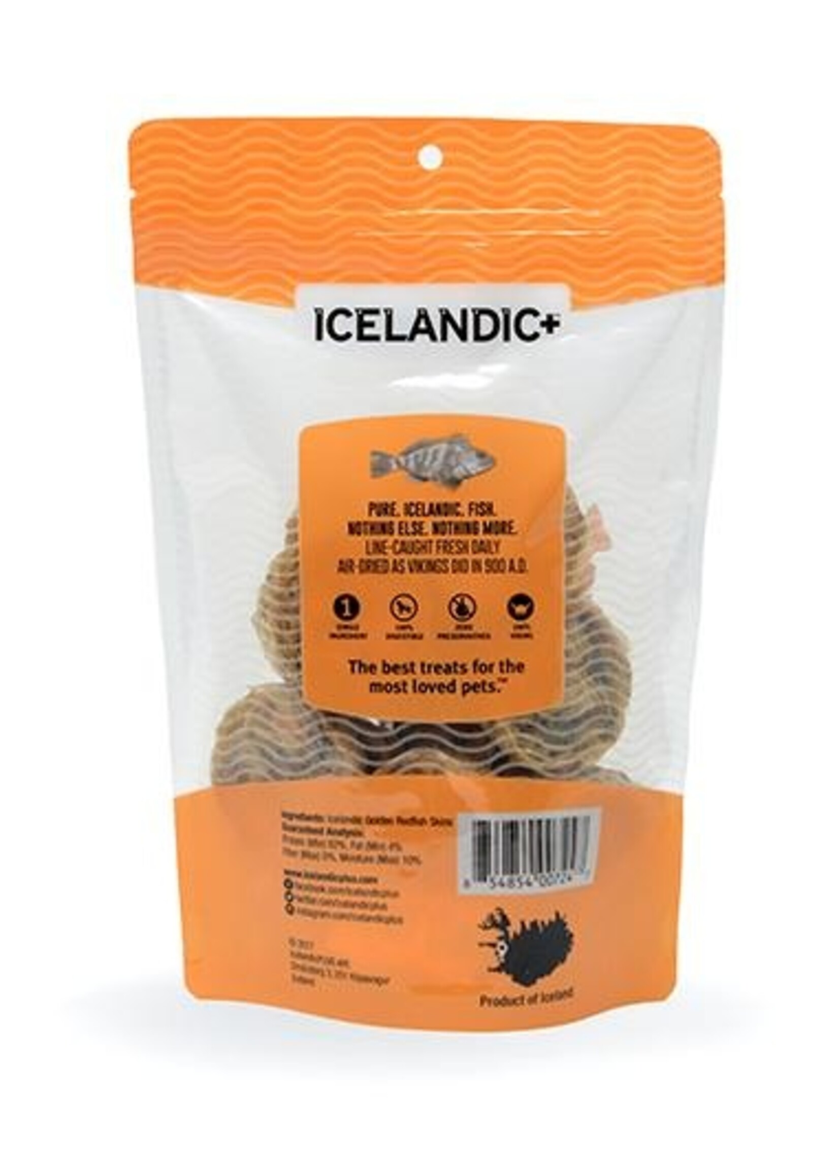 Icelandic+ Icelandic+ Redfish Skin Rolls Dog Treat 3-oz Bag