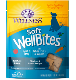 WELLPET LLC WELLNESS SOFT WELLBITES CHICKEN & LAMB 6OZ