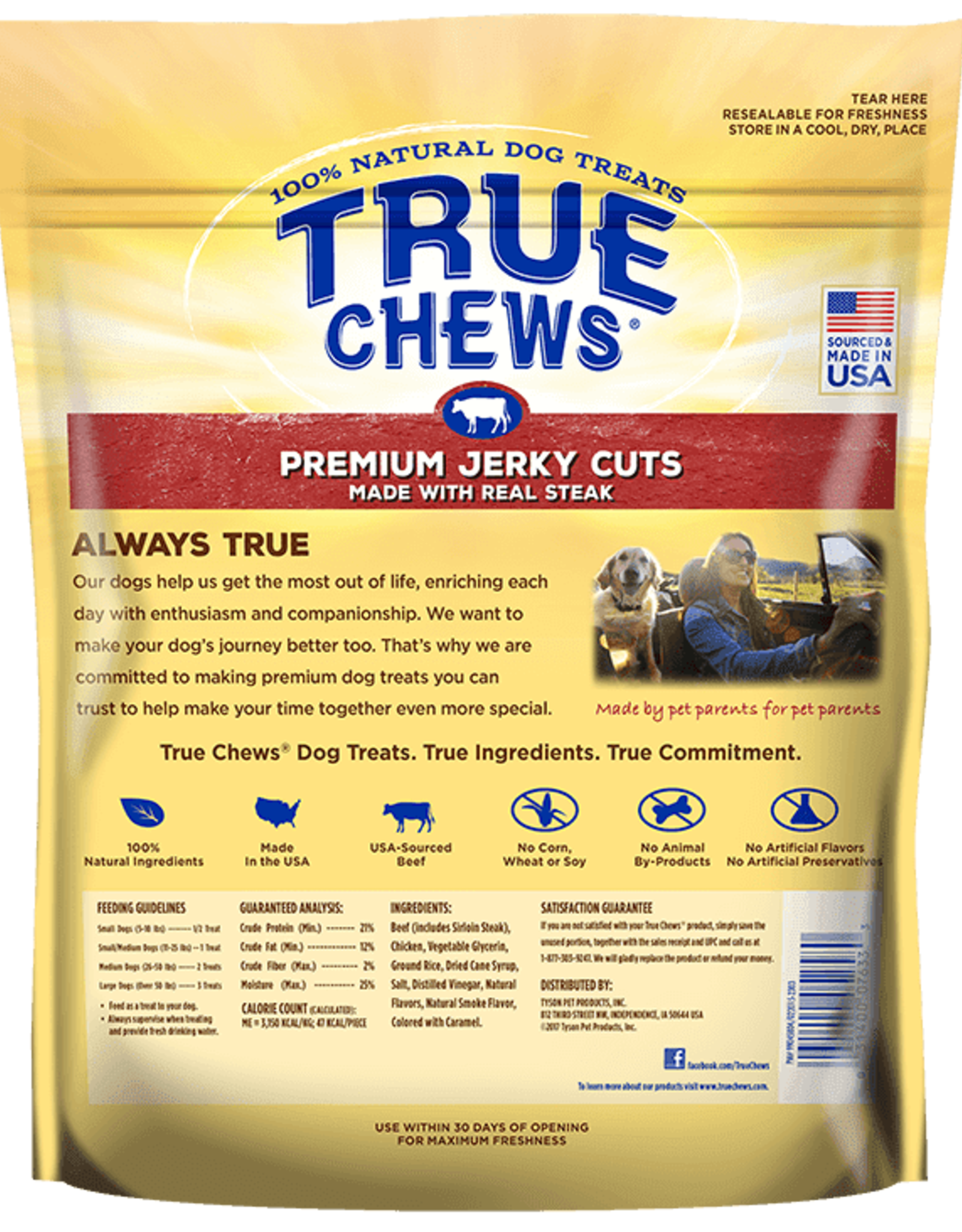 Blue Buffalo Blue Buffalo True Chews Premium Jerky Cuts Dog Treats Steak 10 oz