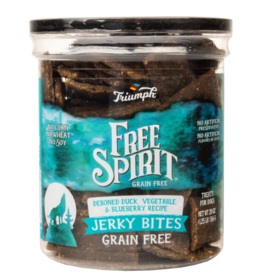 TRIUMPH PET-SUNSHINE MILL TRIUMPH JERKY BITES DUCK, PEAS & BLUEBERRIES 20OZ