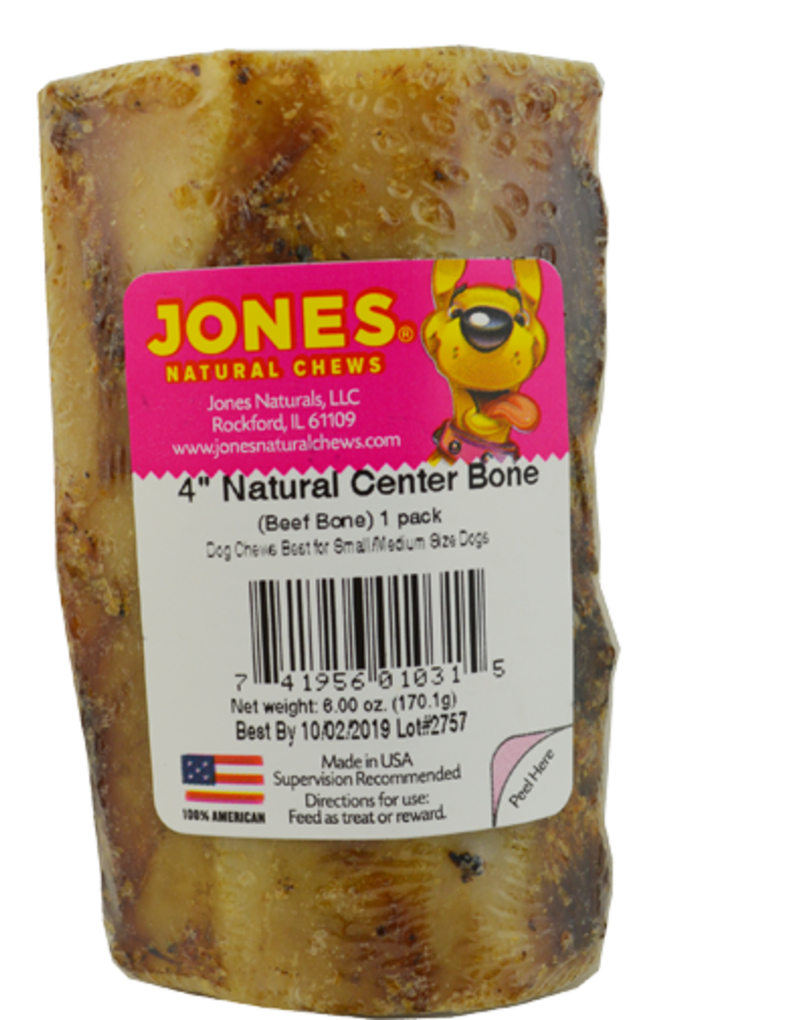 jones natural chews center bone