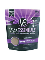 Vital Essentials VITAL ESSENTIALS FREEZE DRIED ENTREE TURKEY MINI PATTIES 1LB