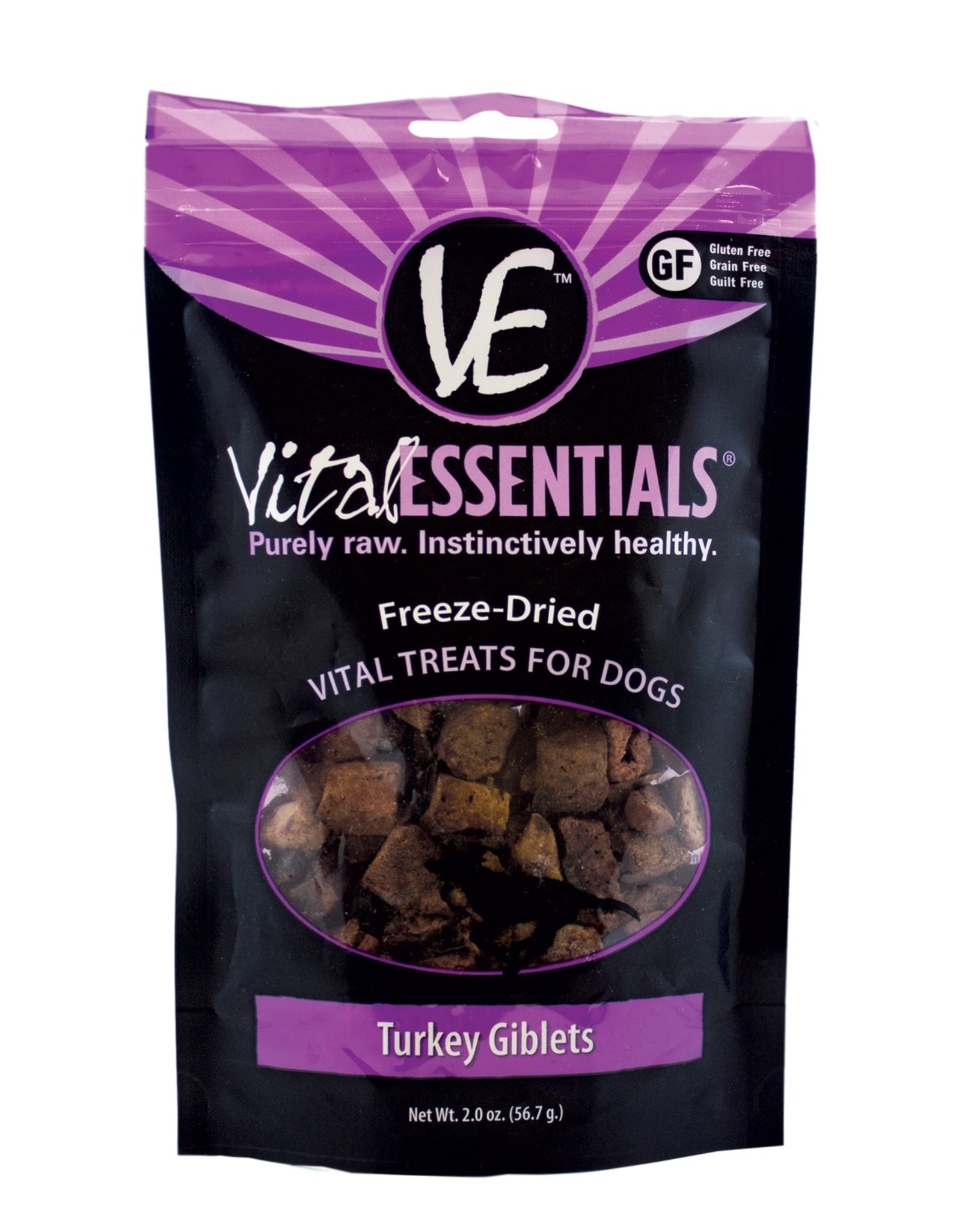 VITAL ESSENTIALS Vital Essentials Freeze Dried TURKEY GIBLETS Dog Treats 2 oz