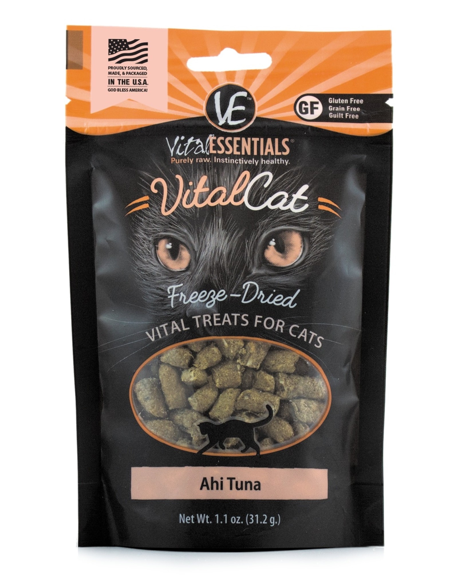 VITAL ESSENTIALS VITAL ESSENTIALS AHI TUNA BITES CAT TREATS 1.1OZ