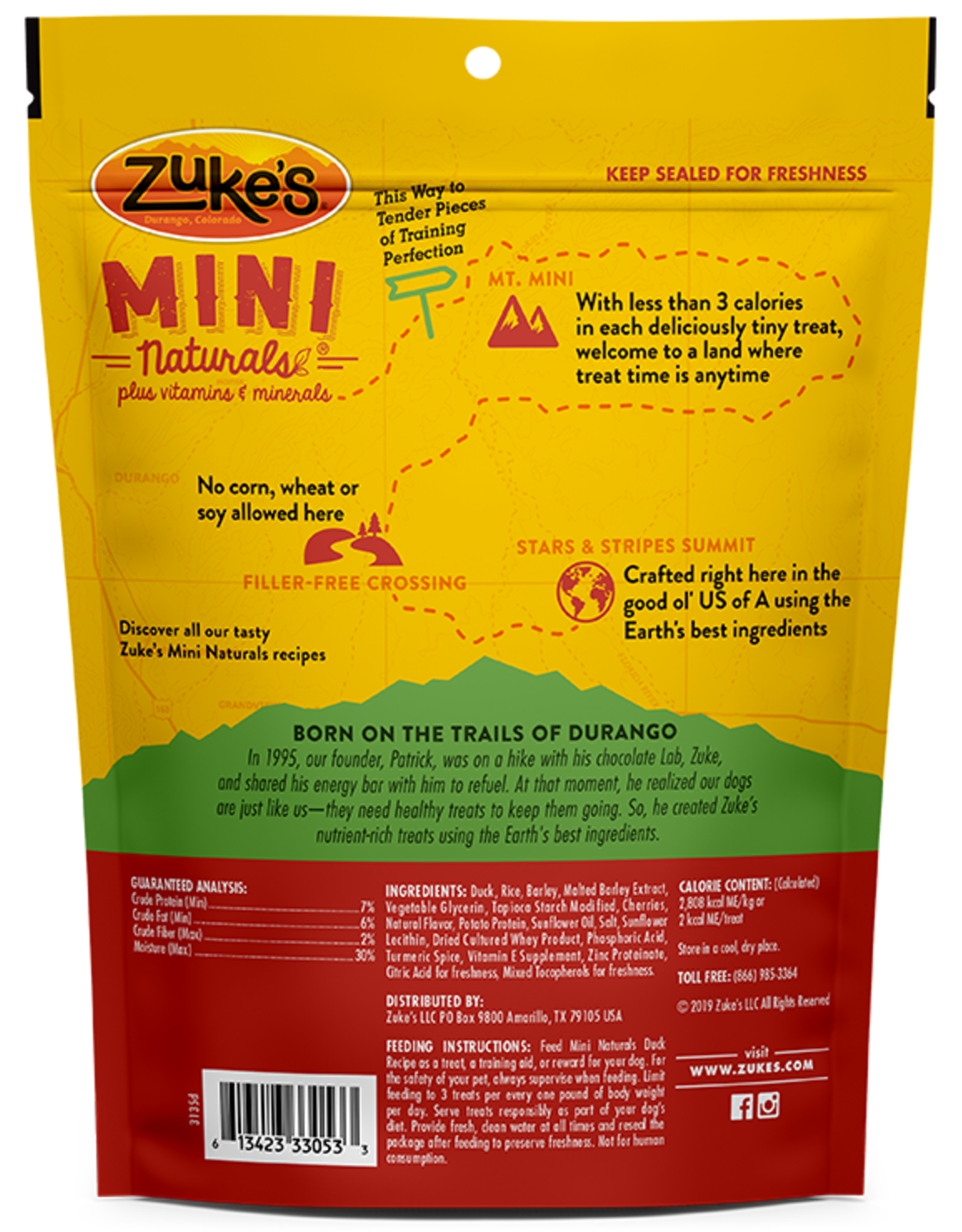 Zuke's ZUKE'S DOG MINI NATURALS DELICIOUS DUCK 6OZ