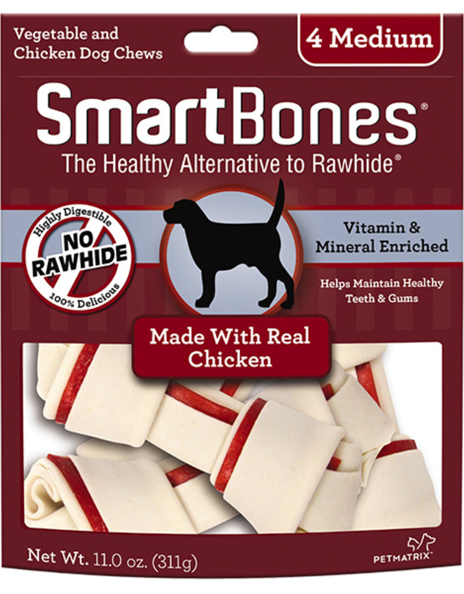 SmartBones SMARTBONES CHICKEN  MEDIUM 4 PACK