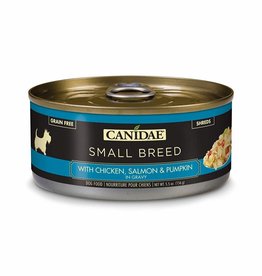 CANIDAE PET FOODS CANIDAE CAN DOG SMALL BREED CHICKEN, SALMON & PUMPKIN IN GRAVY 5.5OZ