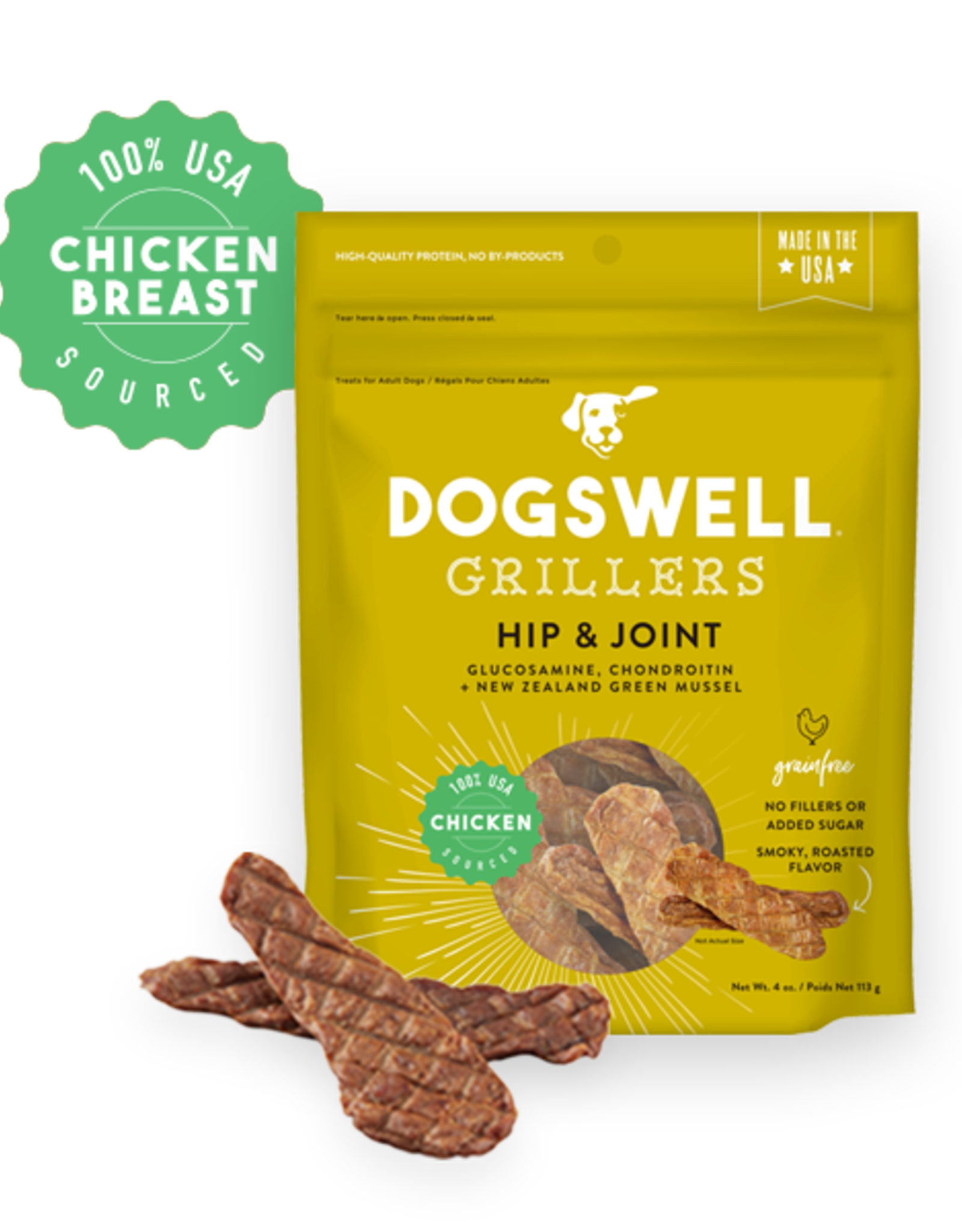 Dogswell Dogswell Grillers Hip & Joint Dog Treats Chicken 24 oz
