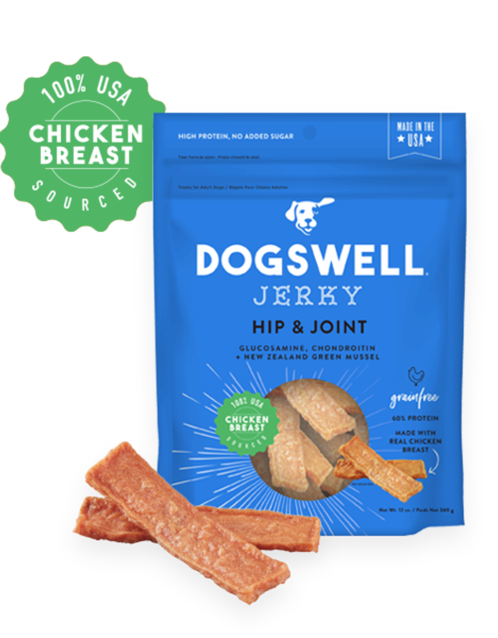 DOGSWELL, LLC DOGSWELL HIP & JOINT DUCK JERKY 20OZ