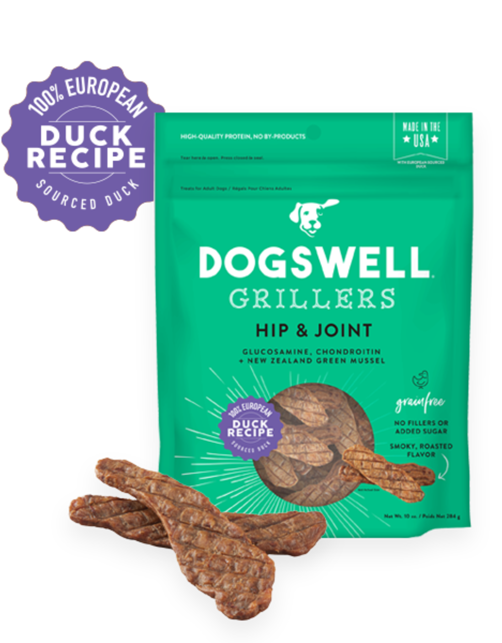 Dogswell Dogswell Grillers Hip & Joint Dog Treats Duck 10 oz