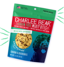 CHARLEE BEAR CHARLEE BEAR TREATS MEATY BITES CHICKEN & BLUEBERRIES 2.5OZ