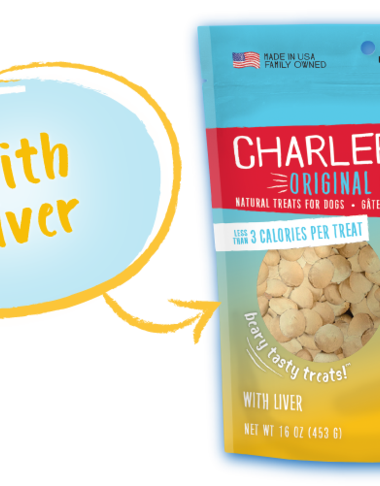 Charlee Bear Charlee Bear Original Chicken Liver Dog Treats - 16 oz.