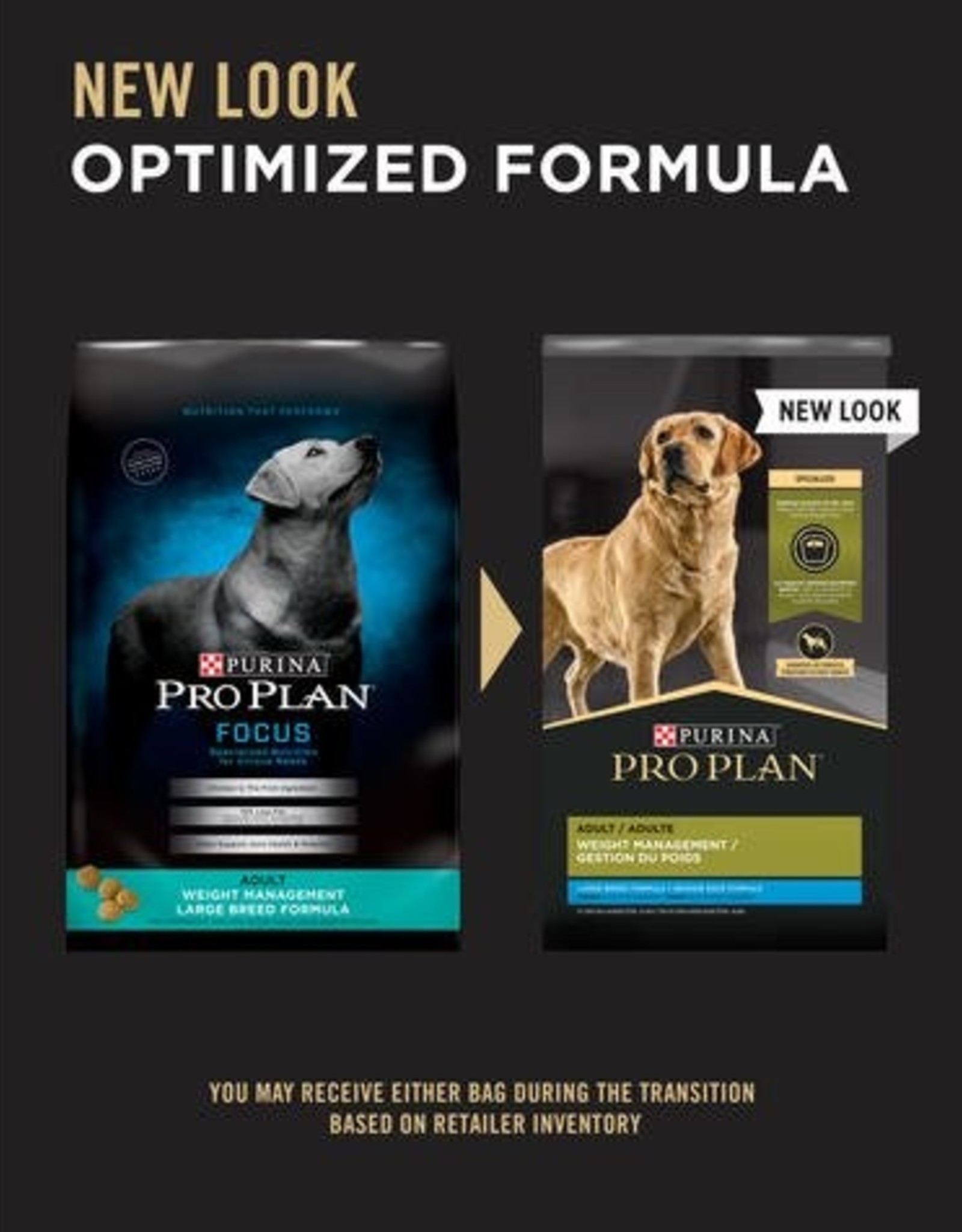 Nestle Purina PRO PLAN DOG LARGE BREED WEIGHT MANAGEMENT 34LBS