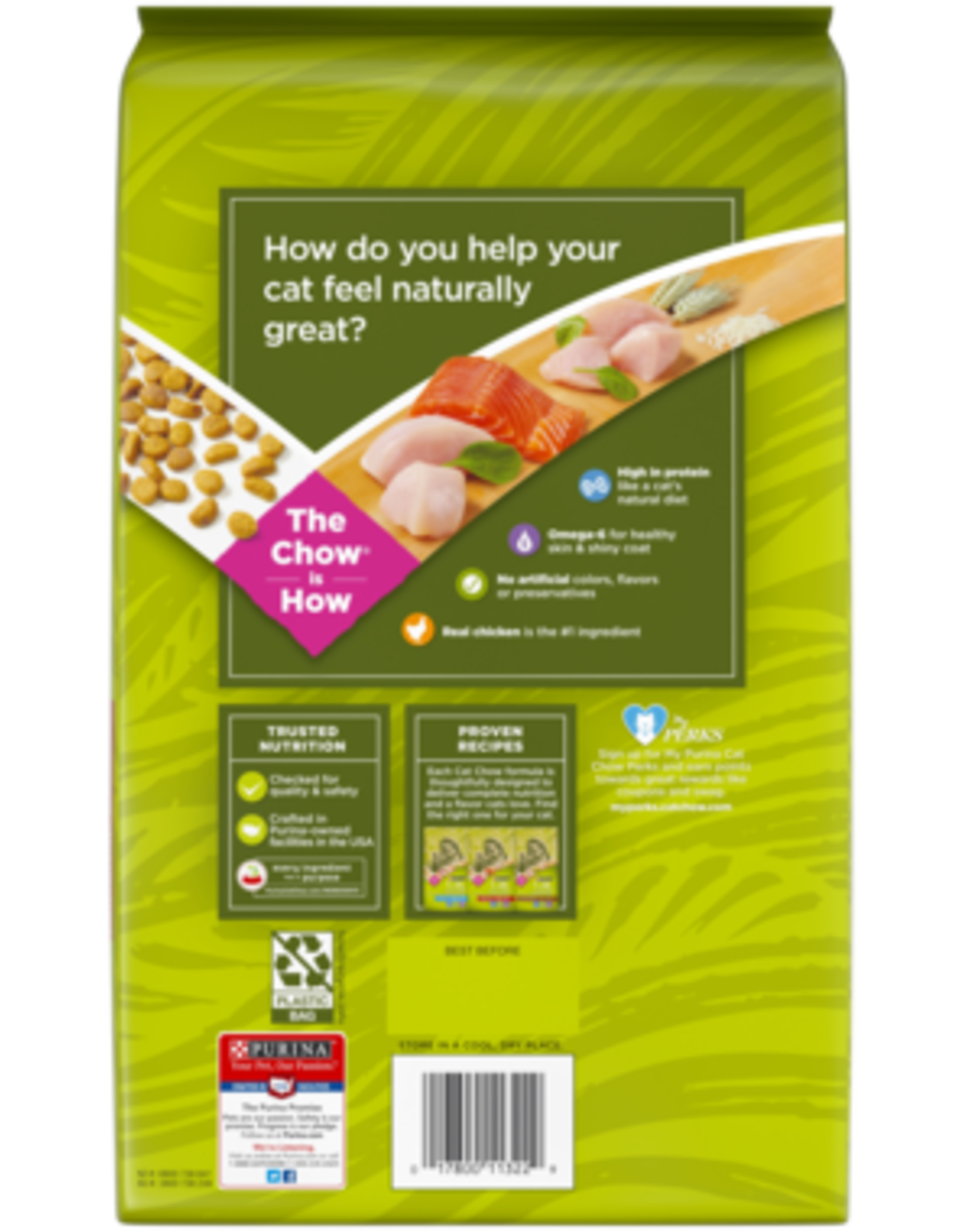 Nestle Purina PURINA CAT CHOW  NATURALS CHICKEN & SALMON 13LBS