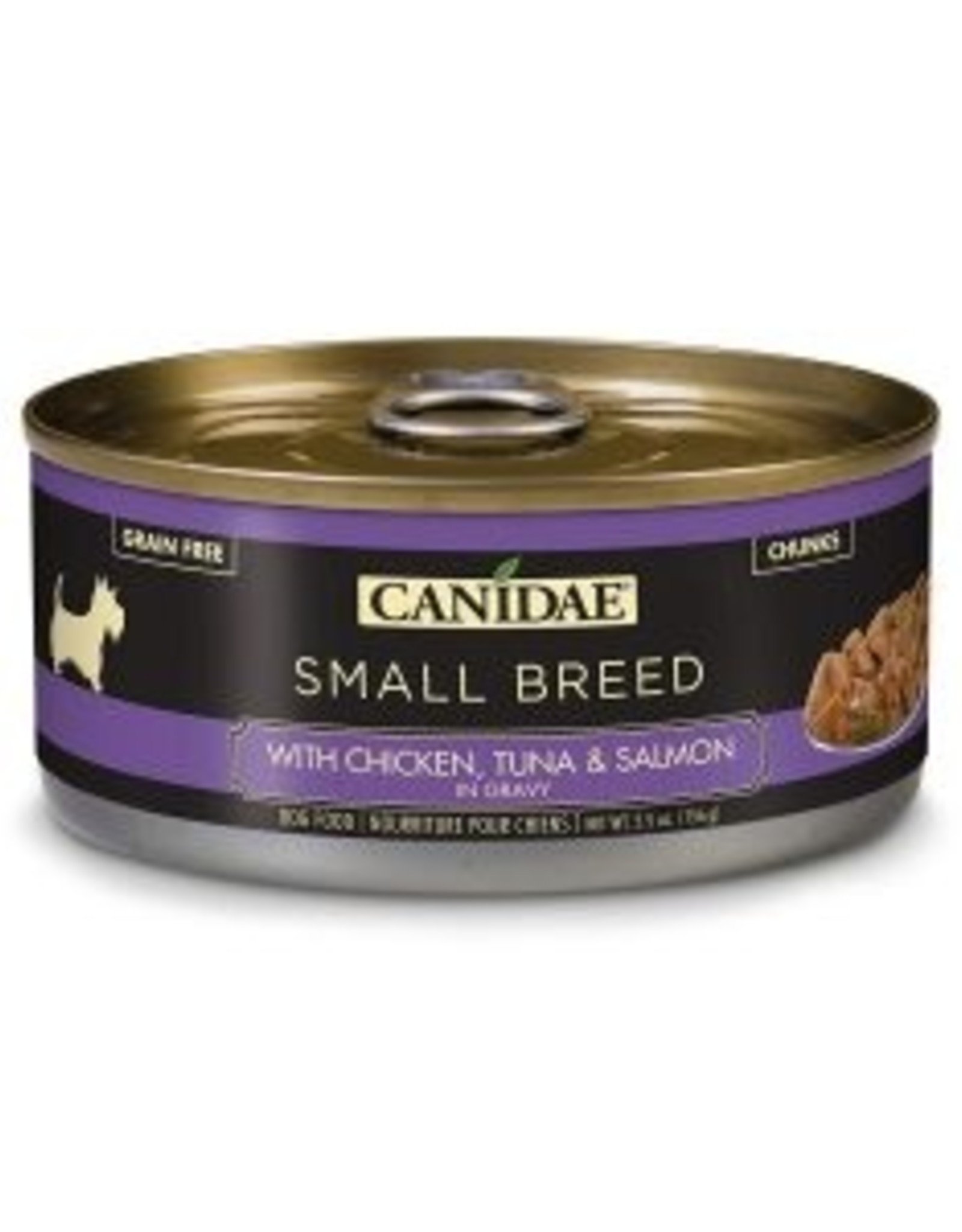 CANIDAE PET FOODS CANIDAE CAN DOG SMALL BREED CHICKEN, TUNA & SALMON IN GRAVY 5.5OZ