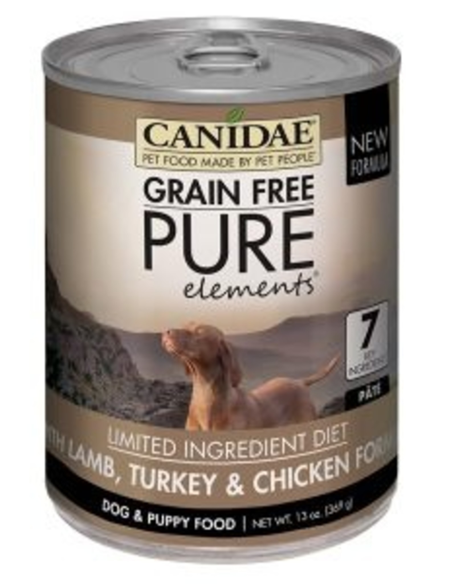 CANIDAE PET FOODS CANIDAE DOG CAN PURE ELEMENTS LAMB TURKEY CHICKEN 13 OZ CASE OF 12