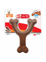 Nylabone Nylabone Power Chew Hold & Chew Wishbone Dog Toy Bacon - Large