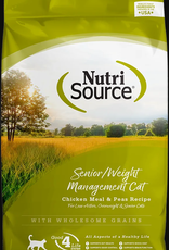NUTRISOURCE NUTRISOURCE CAT CHICKEN & RICE SENIOR/WEIGHT MANAGEMENT 6.6LBS