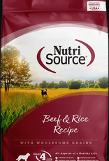 NUTRISOURCE NUTRISOURCE DOG BEEF & BROWN RICE 30LBS