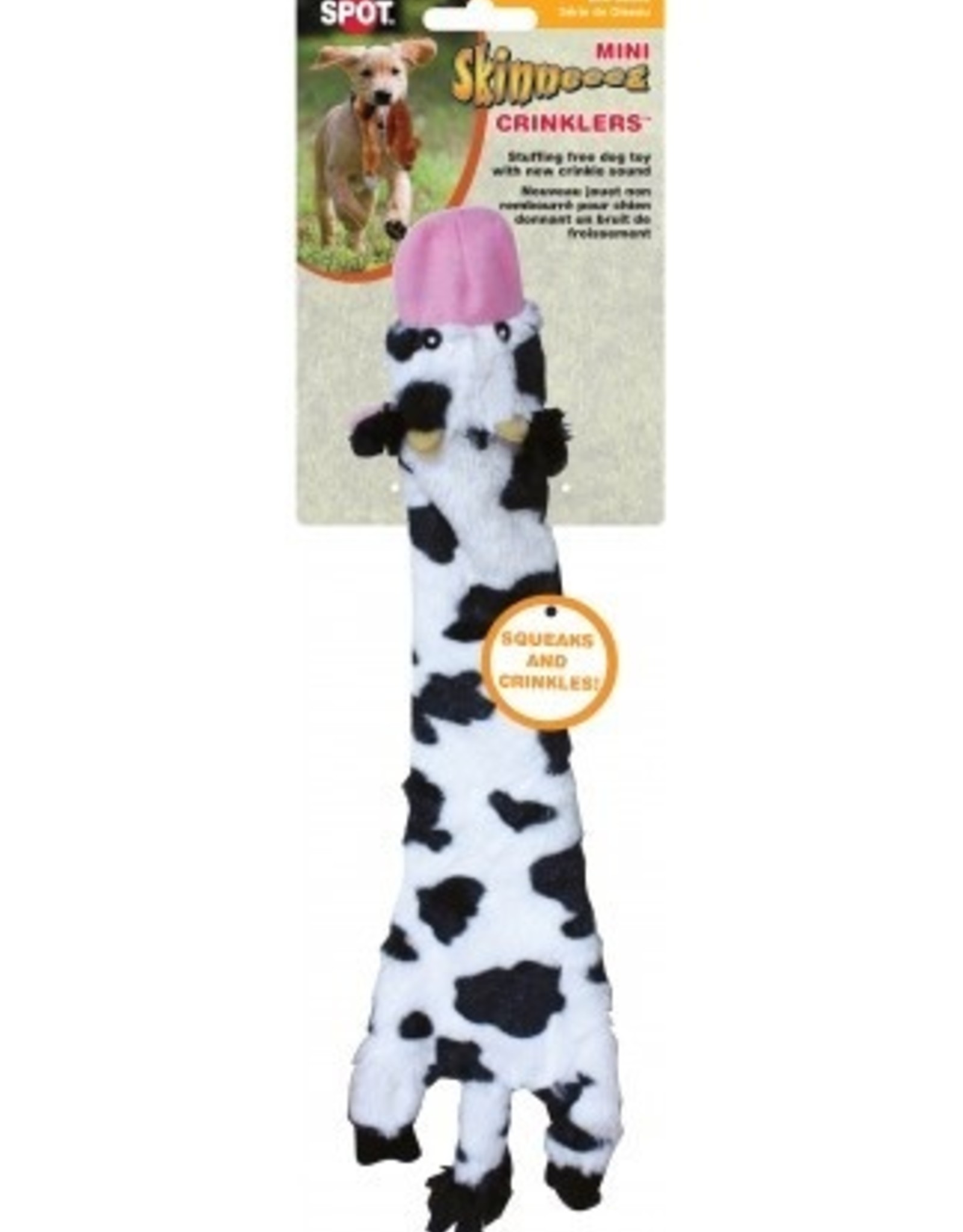 Ethical Pet SKINNEEEZ CRINKLER COW 14"