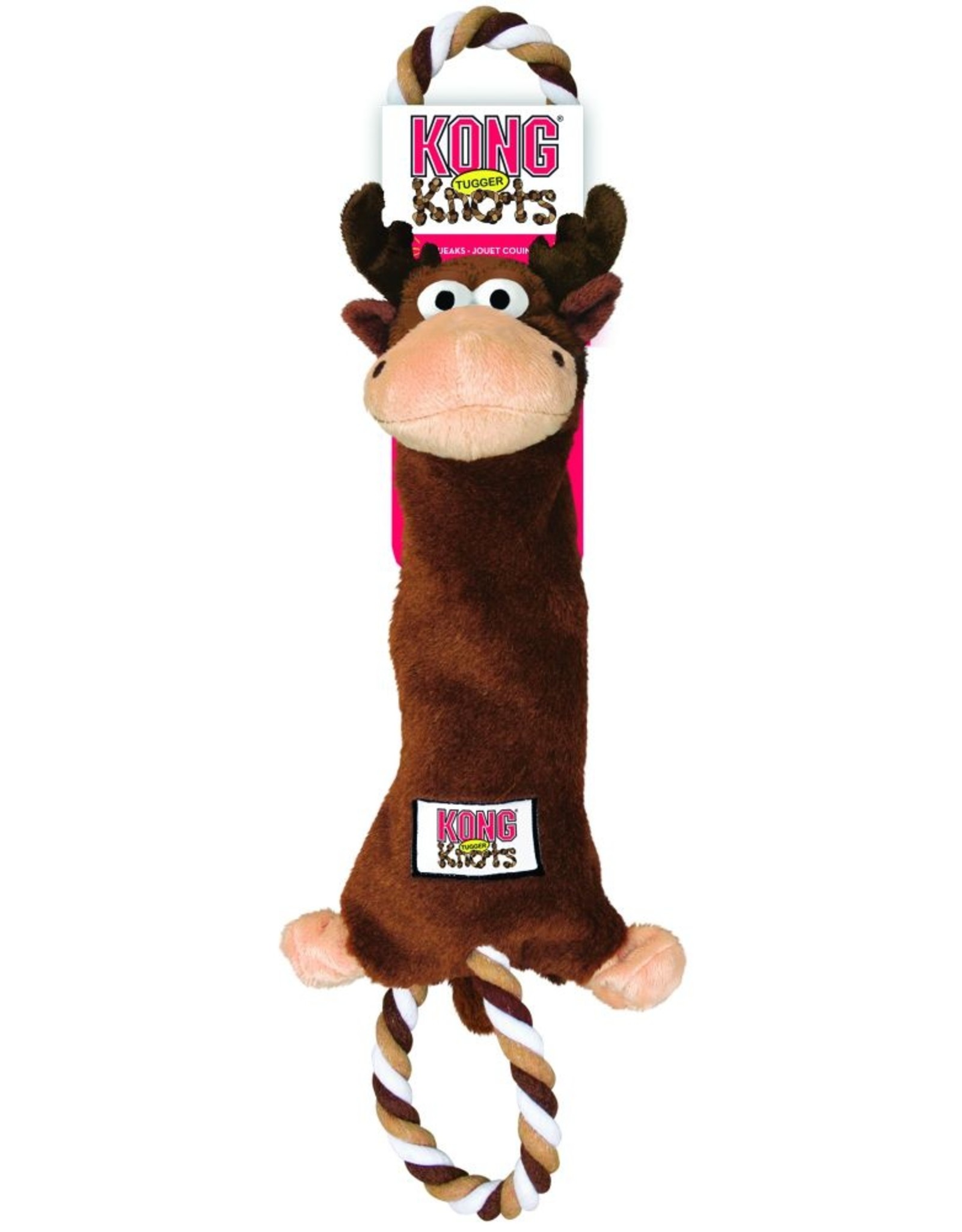 KONG KONG Tugger Knots Moose Dog Toy - Medium/Large