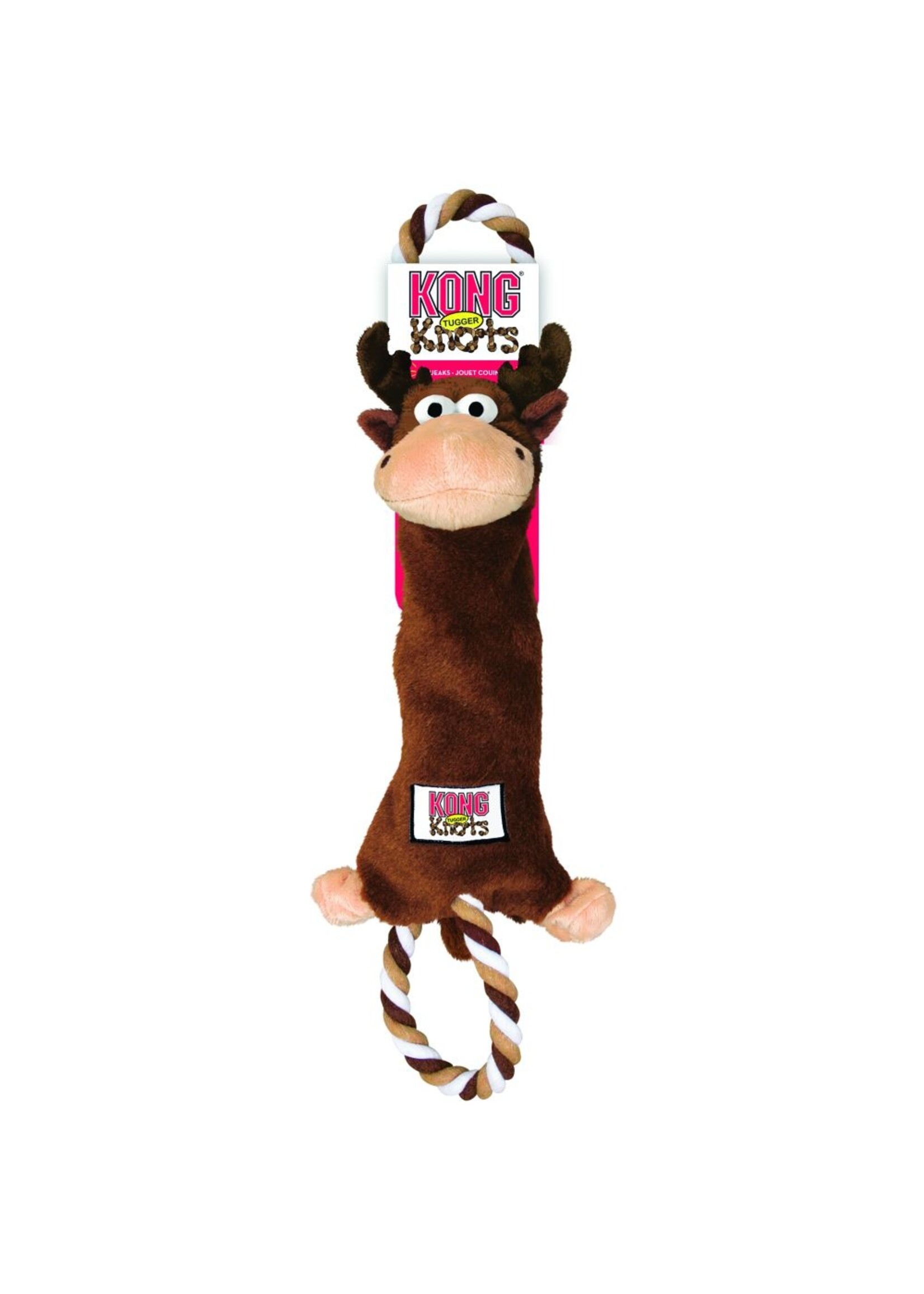 KONG KONG Tugger Knots Moose Dog Toy - Medium/Large