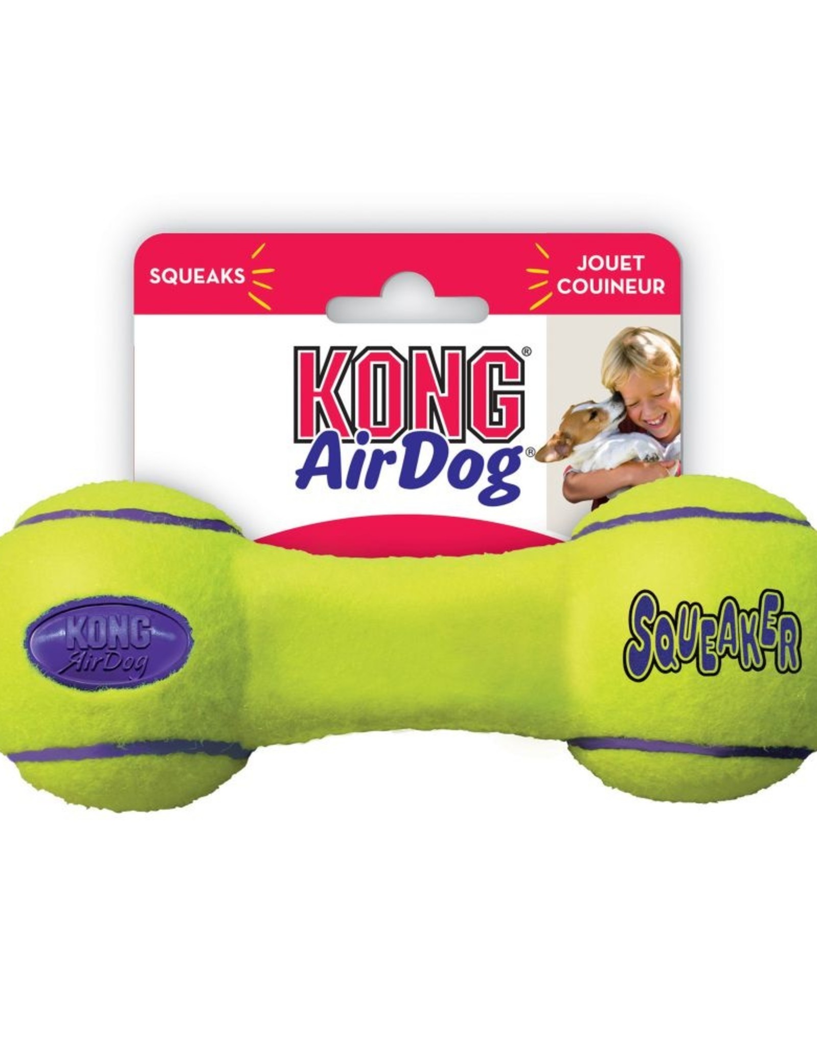 KONG KONG Air Dog Squeaker Dumbbell Dog Toy - Medium