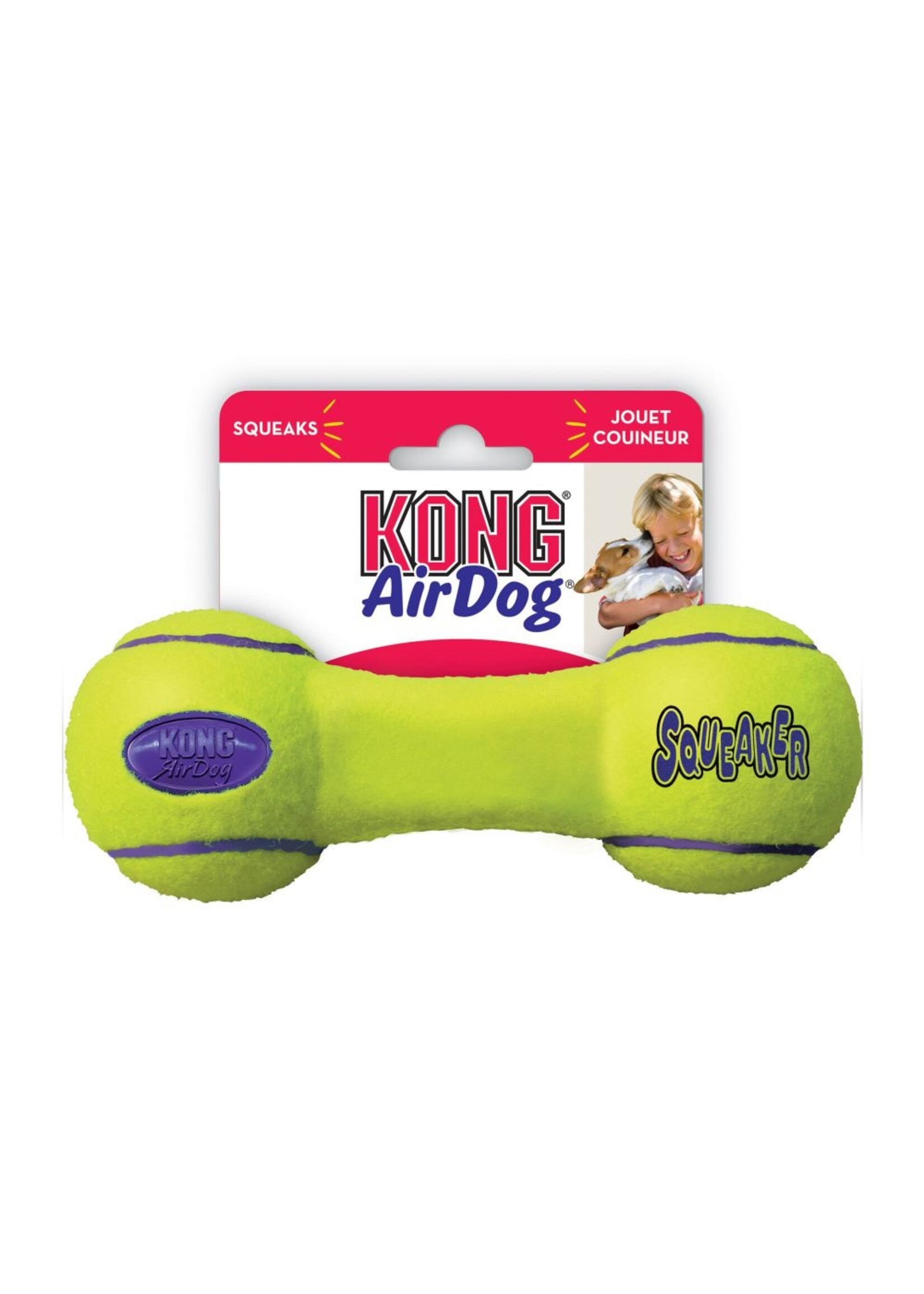 KONG KONG Air Dog Squeaker Dumbbell Dog Toy - Medium