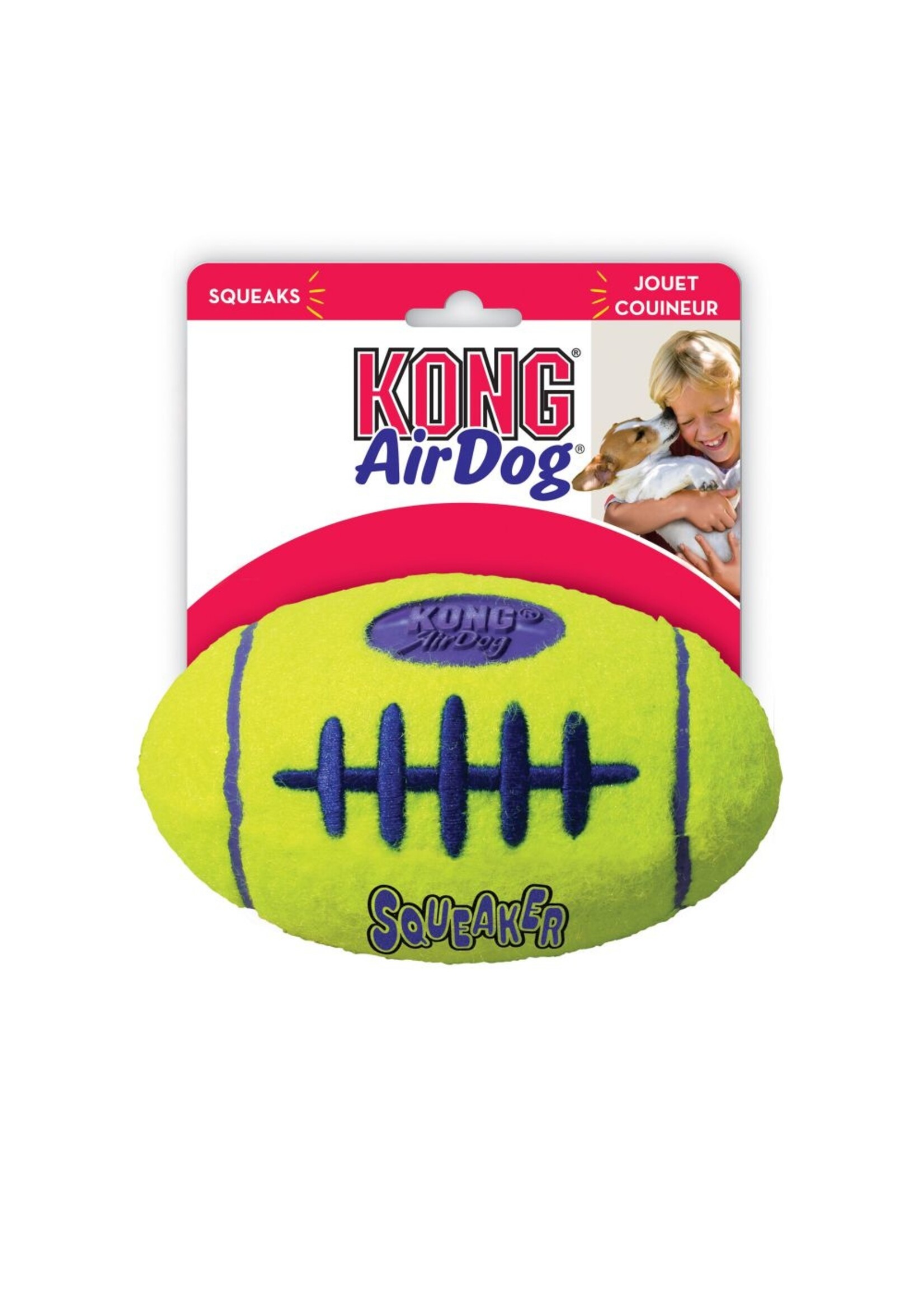 KONG KONG AirDog Squeaker Football Dog Toy - Medium