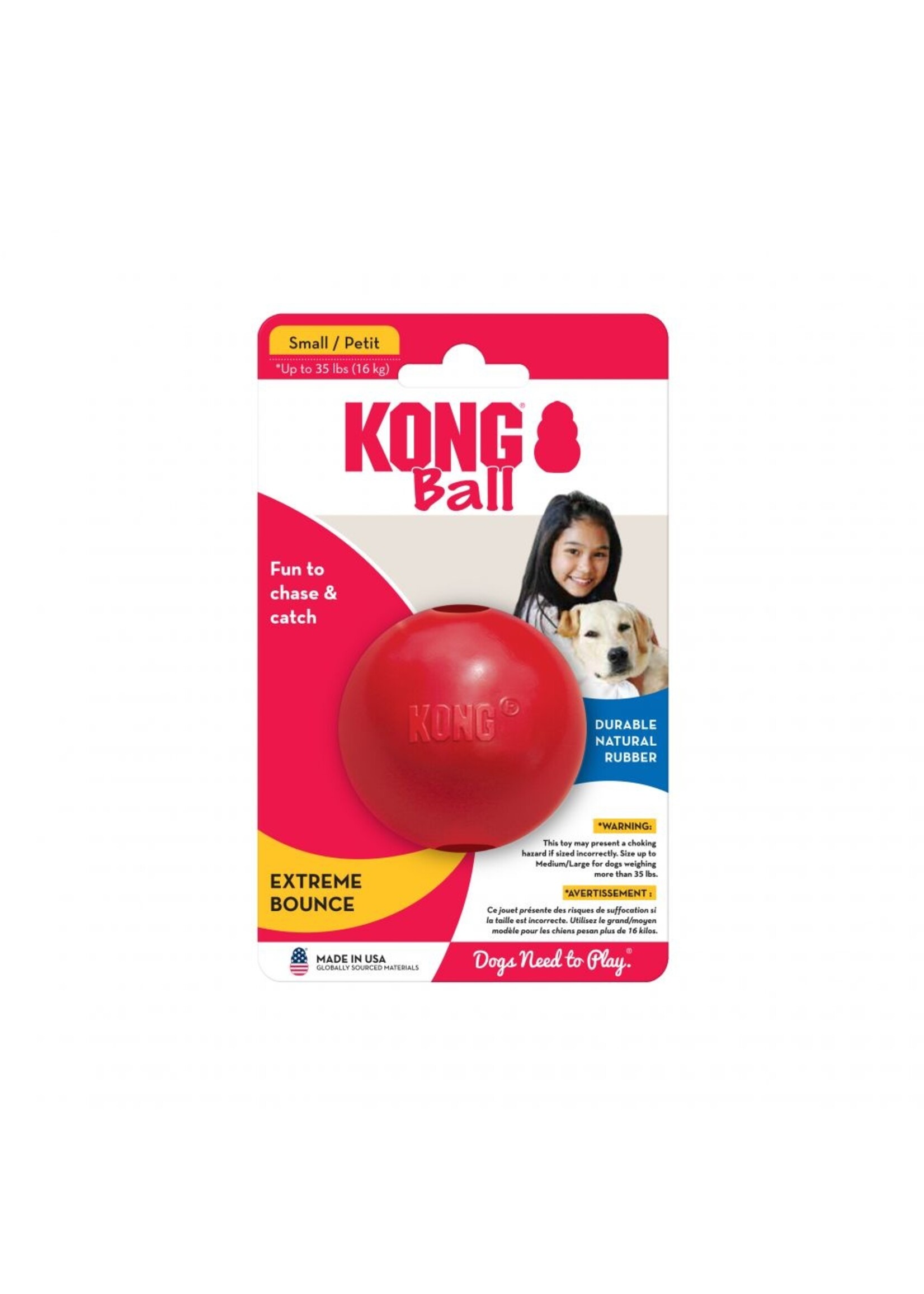 KONG KONG Classic Ball Dog Toy - Small