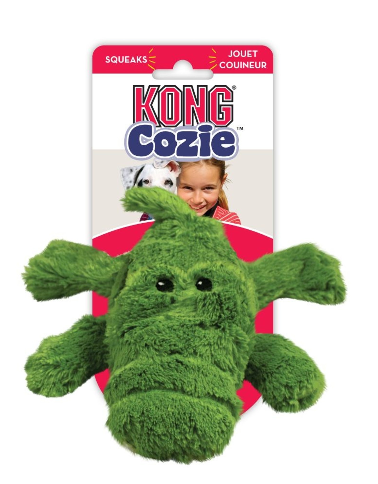 KONG KONG Ali Alligator Cozie Plush Dog Toy - Medium