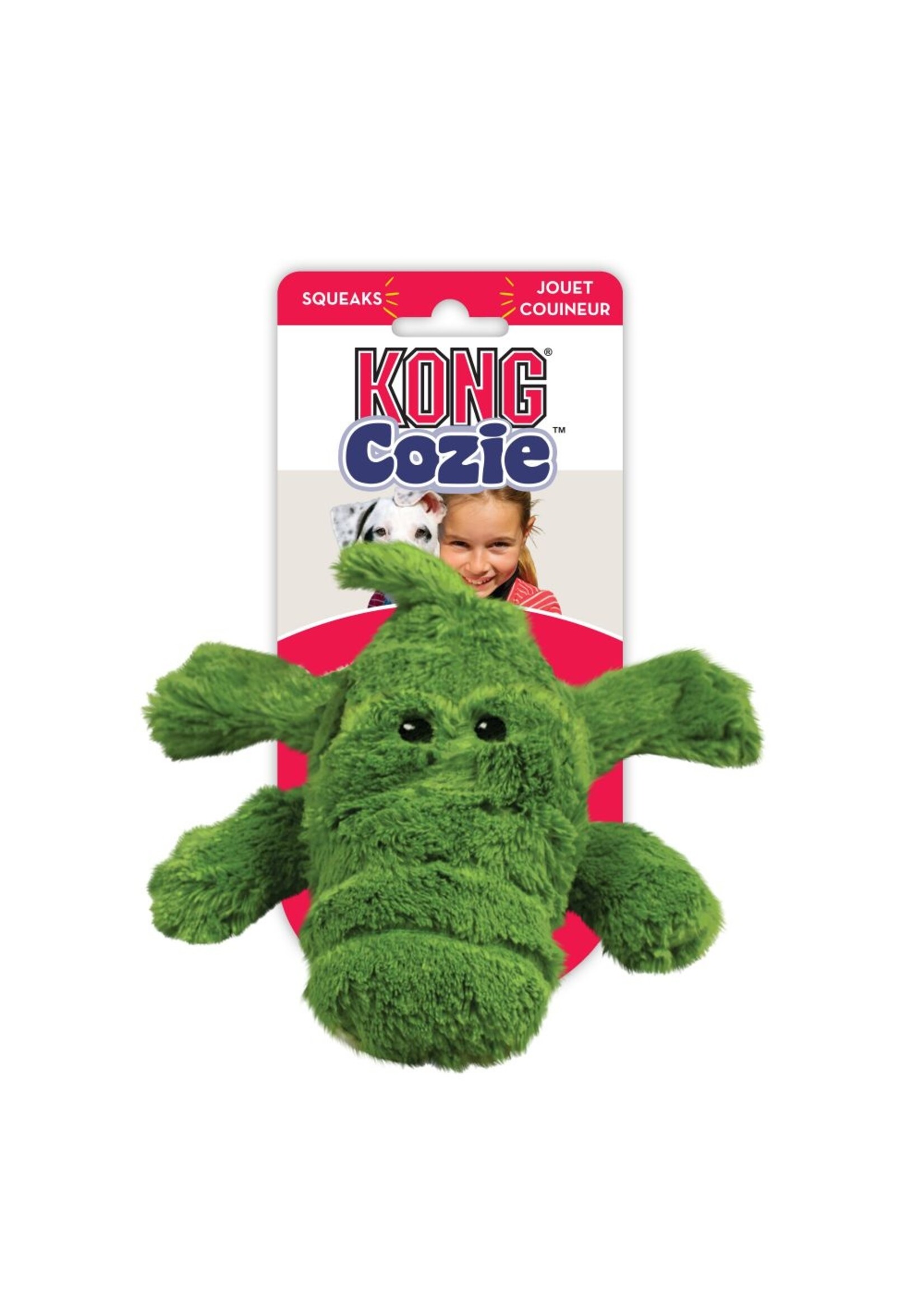 KONG KONG Ali Alligator Cozie Plush Dog Toy - Medium