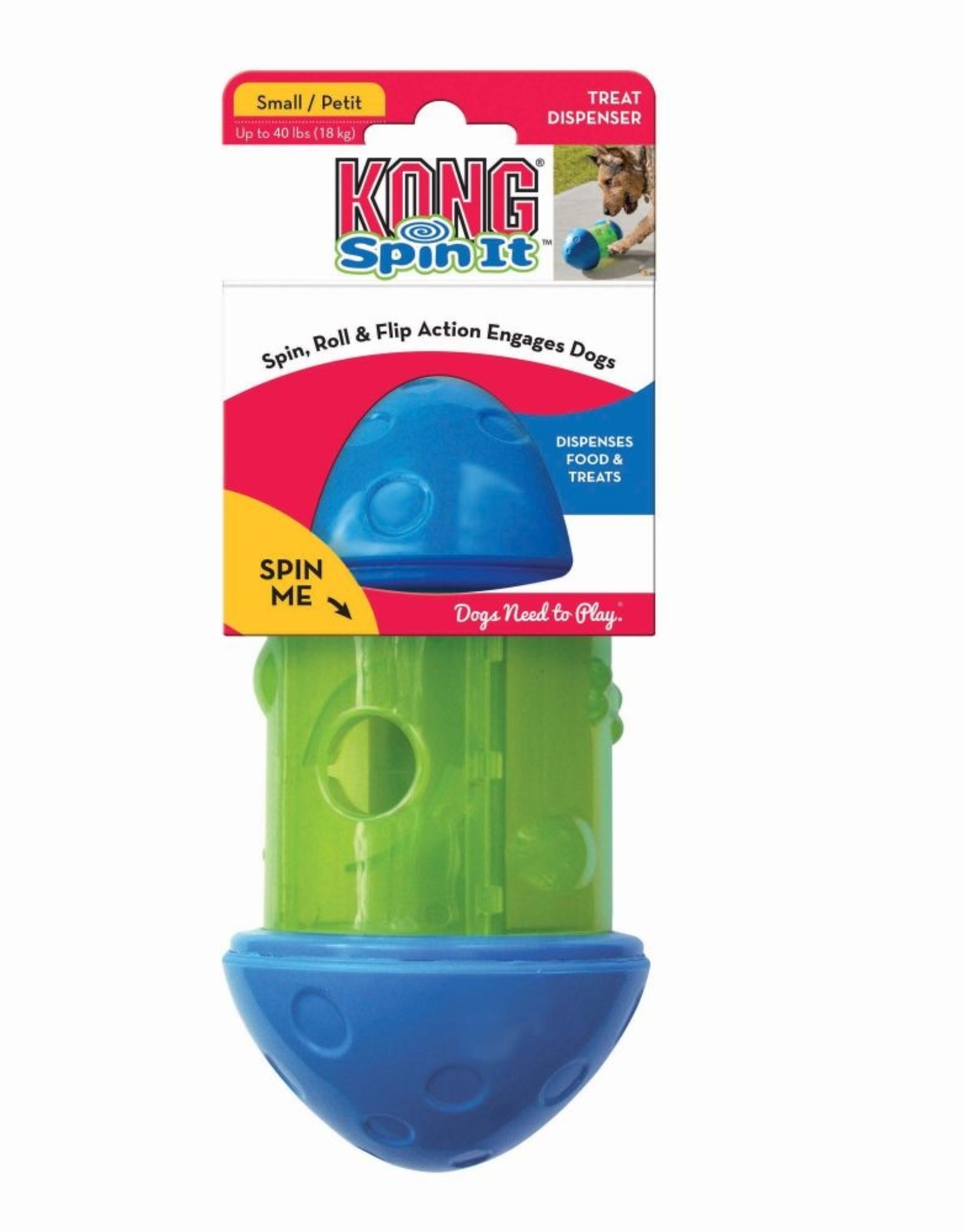 KONG COMPANY KONG DISPENESR TREAT SPIN IT LG PD