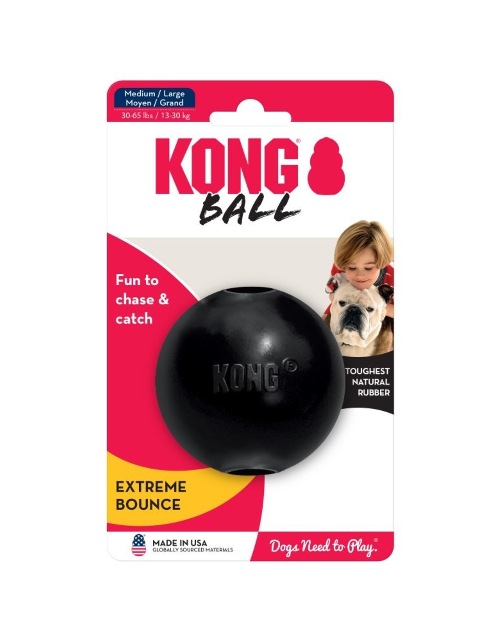 KONG KONG Extreme Ball Dog Toy - Medium/Large