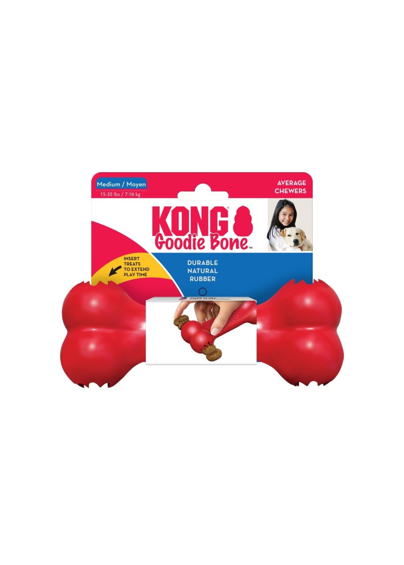 KONG KONG Goodie Bone Dog Toy - Medium