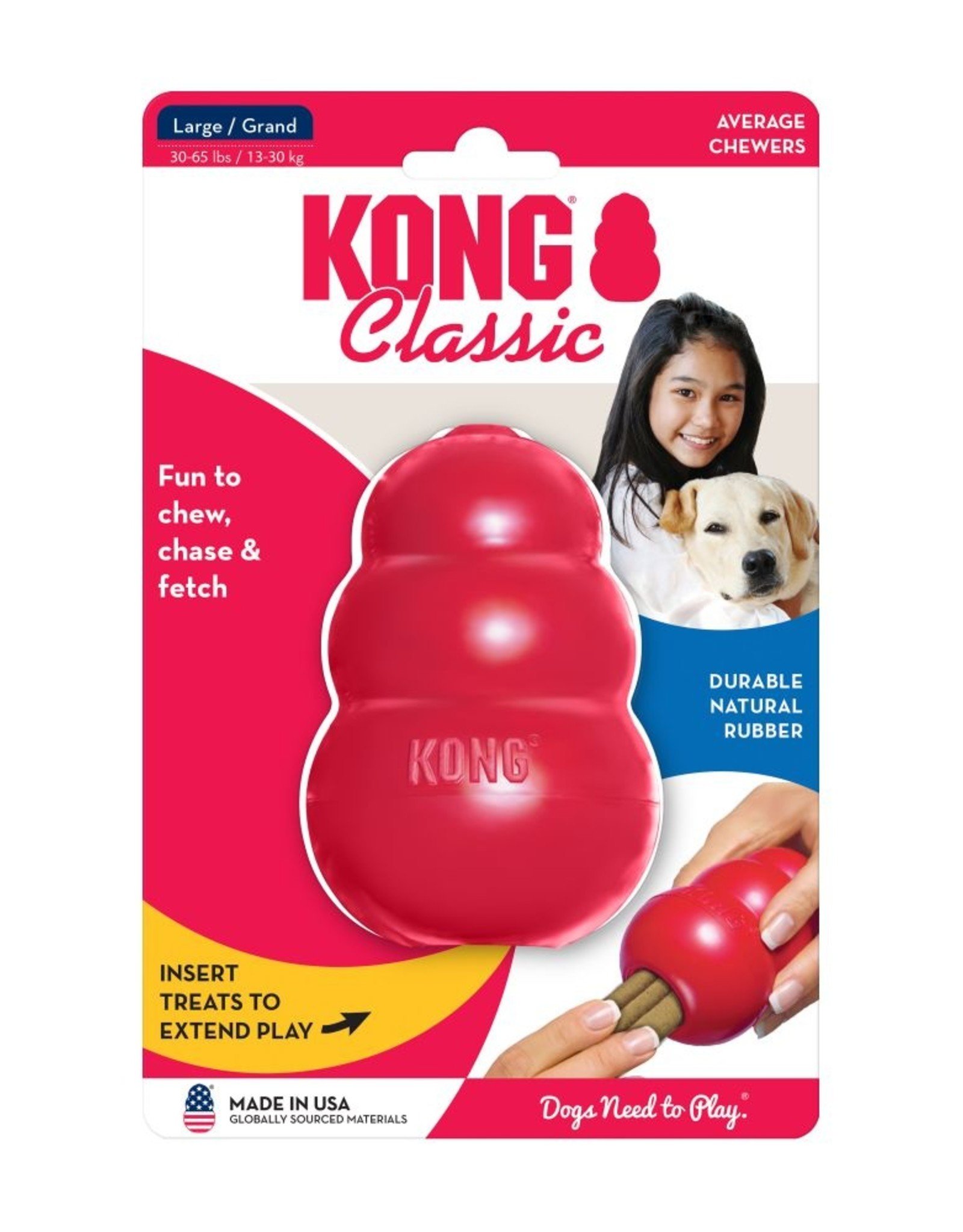 KONG COMPANY KONG ORIGINAL RED LG