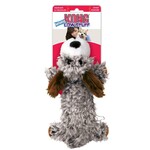 KONG KONG Low Stuff Scruffs Plush Dog Toy Dark Brown Large