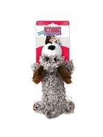 KONG KONG Low Stuff Scruffs Plush Dog Toy Dark Brown Large