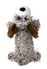 KONG KONG Low Stuff Scruffs Plush Dog Toy Dark Brown Large