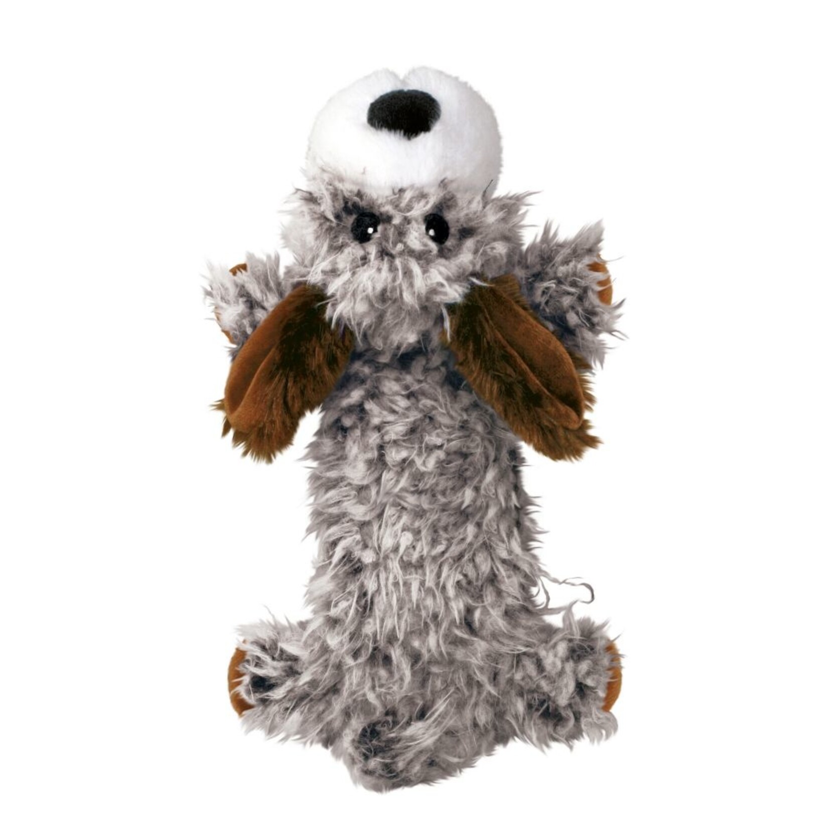KONG KONG Low Stuff Scruffs Plush Dog Toy Dark Brown Large